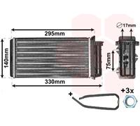 VAN WEZEL 17006183 Heater matrix