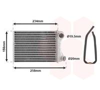 VAN WEZEL 17006242 Heater matrix