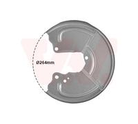 VAN WEZEL 1754373 Brake disc backing plate