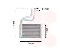 VAN WEZEL 18006286 Heater matrix