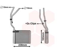VAN WEZEL 18006364 Heat Exchanger, interior heating for ,FORD,VOLVO
