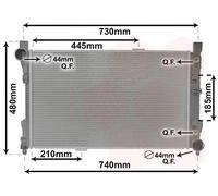 VAN WEZEL 30002286 Engine radiator