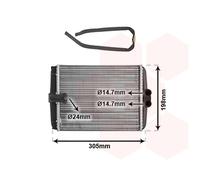 VAN WEZEL 30006250 Heater matrix