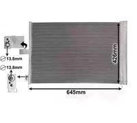VAN WEZEL 30015702 Air conditioning condenser