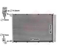 VAN WEZEL 30015703 Air conditioning condenser