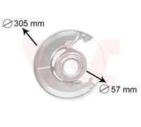 Brake disc cover Front Axle Left Zinc-coated 3010371 VAN WEZEL for MERCEDES-BENZ