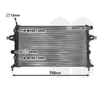 VAN WEZEL ENGINE COOLING RADIATOR 37002254 FOR OPEL