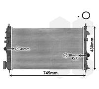 VAN WEZEL 37002474 Engine radiator