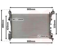 VAN WEZEL 37002574 Engine radiator