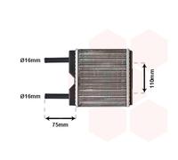 VAN WEZEL 37006094 Heater matrix