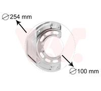 VAN WEZEL 3766371 Splash Panel, brake disc for OPEL,SAAB