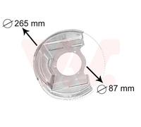VAN WEZEL 3770371 Splash Panel, brake disc