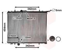 VAN WEZEL 40002189 Engine radiator
