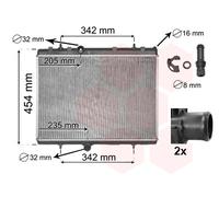 VAN WEZEL 40002267 Engine radiator