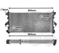VAN WEZEL 40002309 Radiator, engine cooling for CITRO?N,FIAT,PEUGEOT