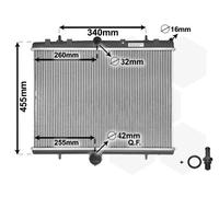 RADIATOR ENGINE COOLING 40002314 FOR PEUGEOT EXPERT/Platform/Chassis/Van/TEPEE