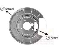 VAN WEZEL 4047374 Splash Panel, brake disc