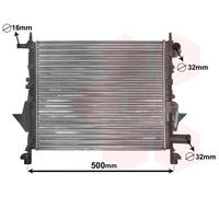 VAN WEZEL 43002217 Engine radiator