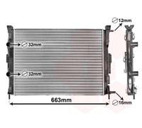 VAN WEZEL 43002307 Engine radiator