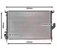 VAN WEZEL 43002477 Engine radiator