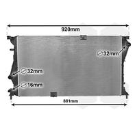 VAN WEZEL 43002601 Engine radiator
