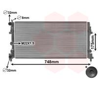 VAN WEZEL 49002037 Radiator, engine cooling for AUDI,SEAT,SKODA,VW