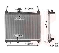 VAN WEZEL 53002251 Engine radiator