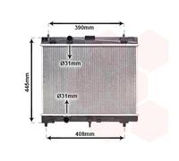 VAN WEZEL 53002357 Radiator, engine cooling for TOYOTA