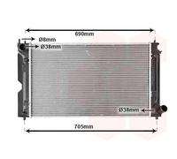 VAN WEZEL 53002386 Engine radiator