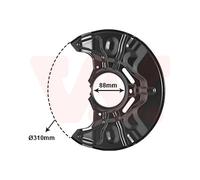VAN WEZEL 5307372 Splash Panel, brake disc for TOYOTA