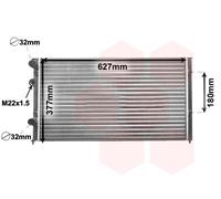VAN WEZEL 58002027 Radiator, engine cooling for SEAT,VW
