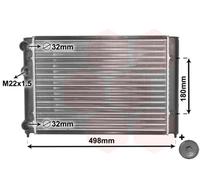 VAN WEZEL 58002028 Engine radiator