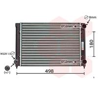 VAN WEZEL 58002040 Radiator, engine cooling for VW