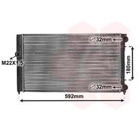 VAN WEZEL 58002099 Radiator, engine cooling for VW