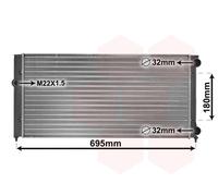 VAN WEZEL 58002109 Engine radiator