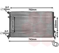 VAN WEZEL 58002204 Engine radiator