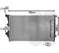 VAN WEZEL 58002206 Radiator, engine cooling for AUDI,SEAT,SKODA,VW