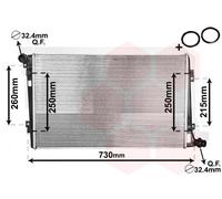 VAN WEZEL 58002255 Engine radiator