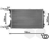 VAN WEZEL 58002338 Engine radiator