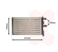 VAN WEZEL 58006239 Heater matrix
