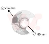 VAN WEZEL 5858371 Splash Panel, brake disc for VW