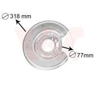 VAN WEZEL 5994373 Splash Panel, brake disc for VOLVO