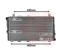 VAN WEZEL 76002002 Radiator, engine cooling for SKODA