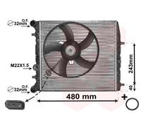 VAN WEZEL 76002013 Engine radiator