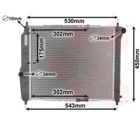 VAN WEZEL 81002066 Engine radiator