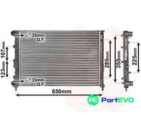 VAN WEZEL 01002078 Engine radiator