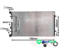VAN WEZEL 03002129 Radiator, engine cooling for AUDI,SEAT,SKODA,VW