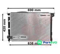 VAN WEZEL ENGINE COOLING RADIATOR 06002286 FOR MINI