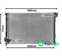 VAN WEZEL ENGINE COOLING RADIATOR 06002314 FOR MINI