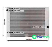 VAN WEZEL ENGINE COOLING RADIATOR 06002338 FOR BMW